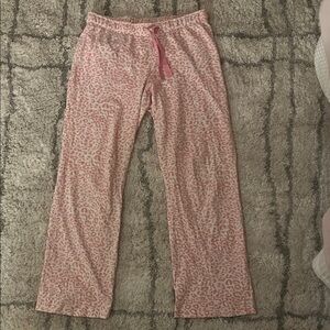 George Coral Leopard Print Lounge Pants